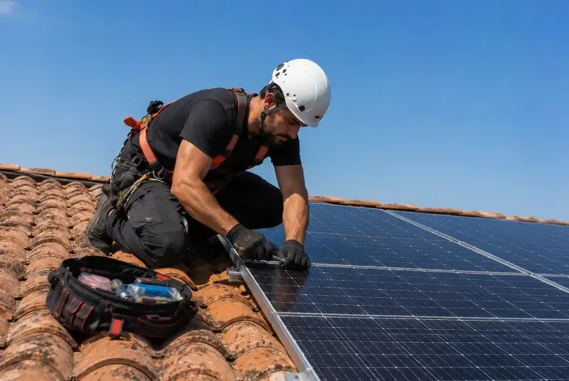 Maintenance et monitoring de panneaux solaires à Cases-de-Pène